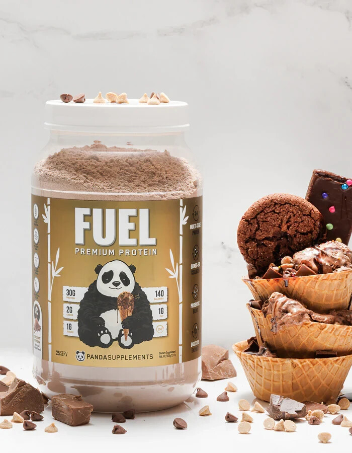 Panda Supps Fuel Premium Whey Casein Collagen Protein Blend 25 Serving 5 Flavors