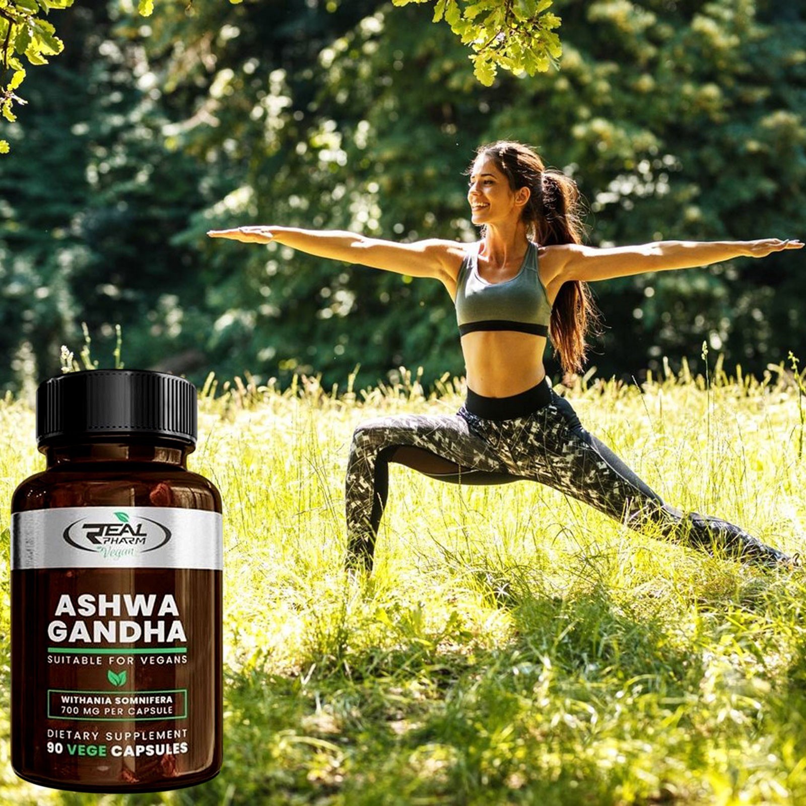 Ashwagandha 700mg – 90 – 360 Vegan Caps – Stress Relief, Sleep, Energy & Libido