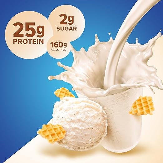 Pure Protein Whey Protein Powder Vanilla Cream Low Sugar Gluten Free 1lb Tub