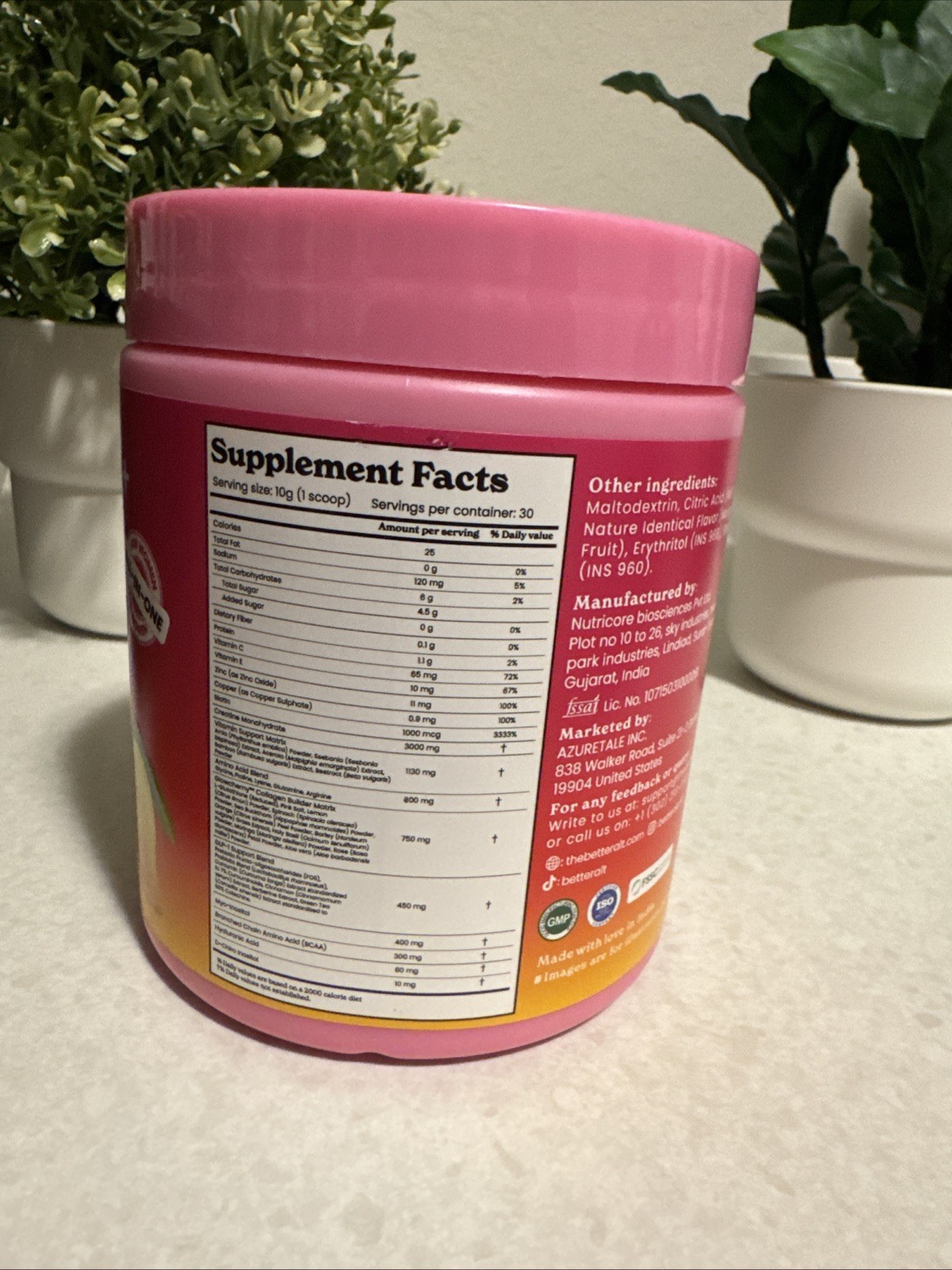 BetterAlt Creatine Mango Passion 11oz – BRAND NEW AND SEALED
