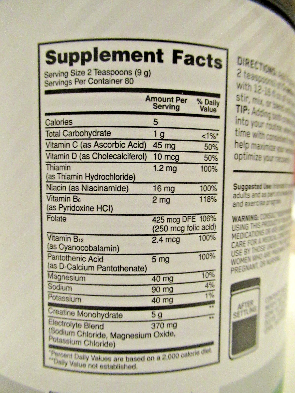 Optimum Nutrition Creatine Plus – Orange Passionfruit 80 servings 1.58lbs