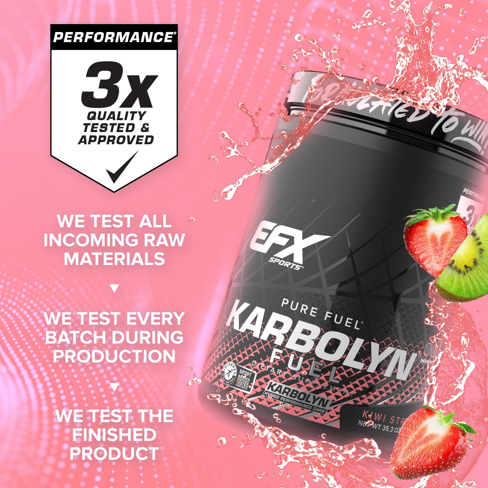 EFX Sports Karbolyn Fuel | FastAbsorbing Carbohydrate Powder | Carb Load, Sus…