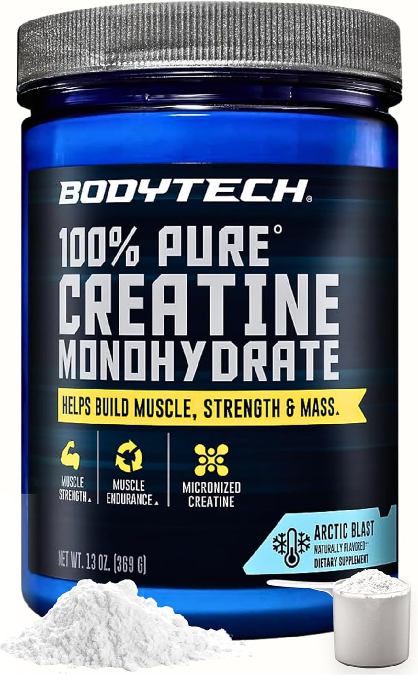 Bodytech 100% Pure Creatine Monohydrate Powder – Premium Micronized Cr