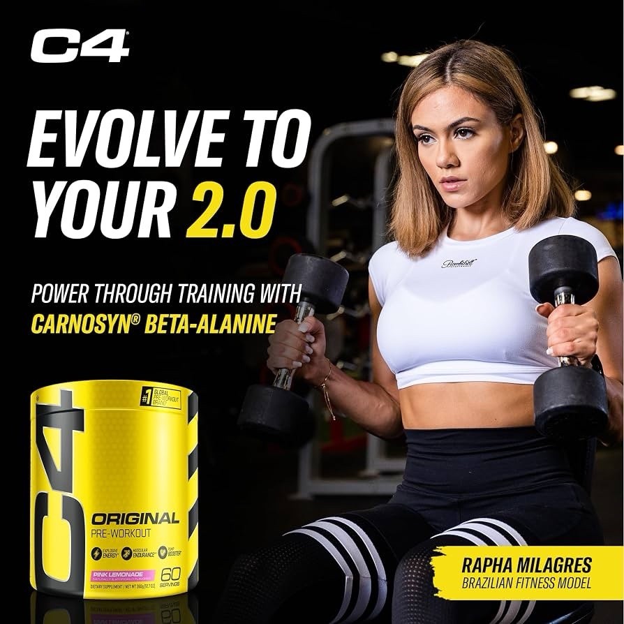 Cellucor C4 Original Pre Workout Powder Pink Lemonade 60 Servings