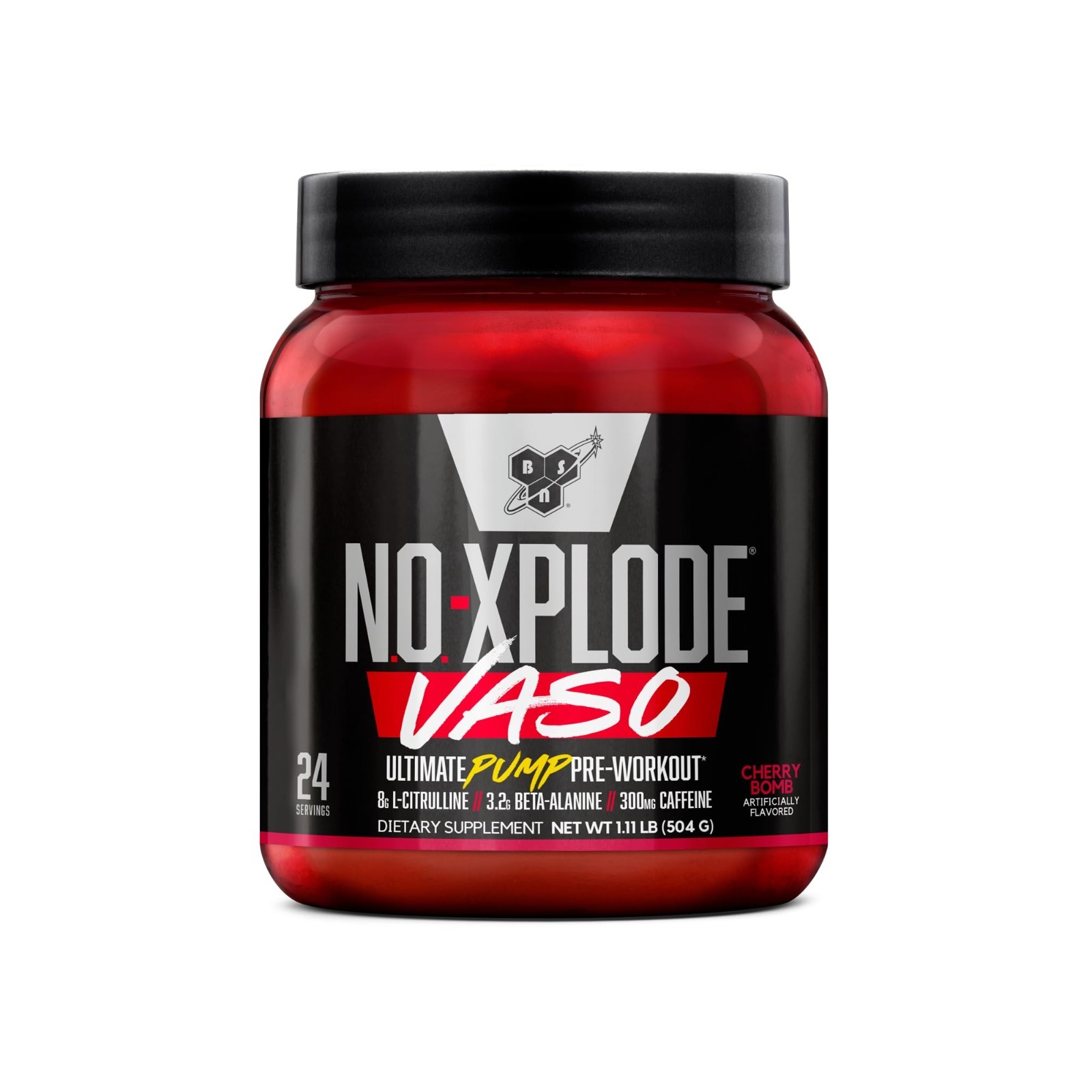 Pre Workout Powder Cherry Bomb – 24 Servings | 8g L-Citrulline & 3.2g Beta-Alani