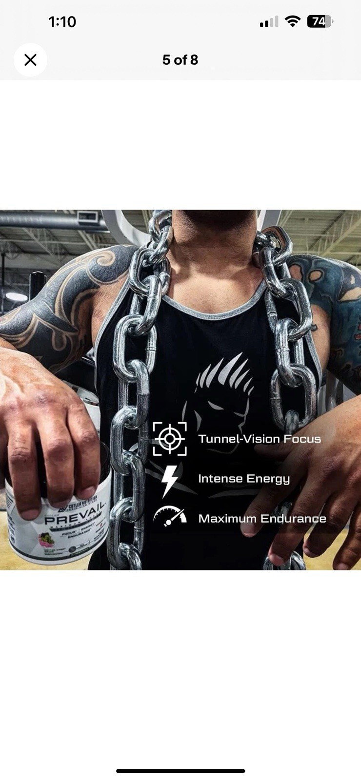 Prevail Pre Workout Powder with Nootropics: Pre-Workout Drink for Men and Women,