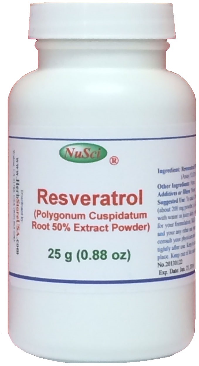 NuSci Natural Trans Resveratrol Powder 100g(3.52oz) Anti-aging longevity