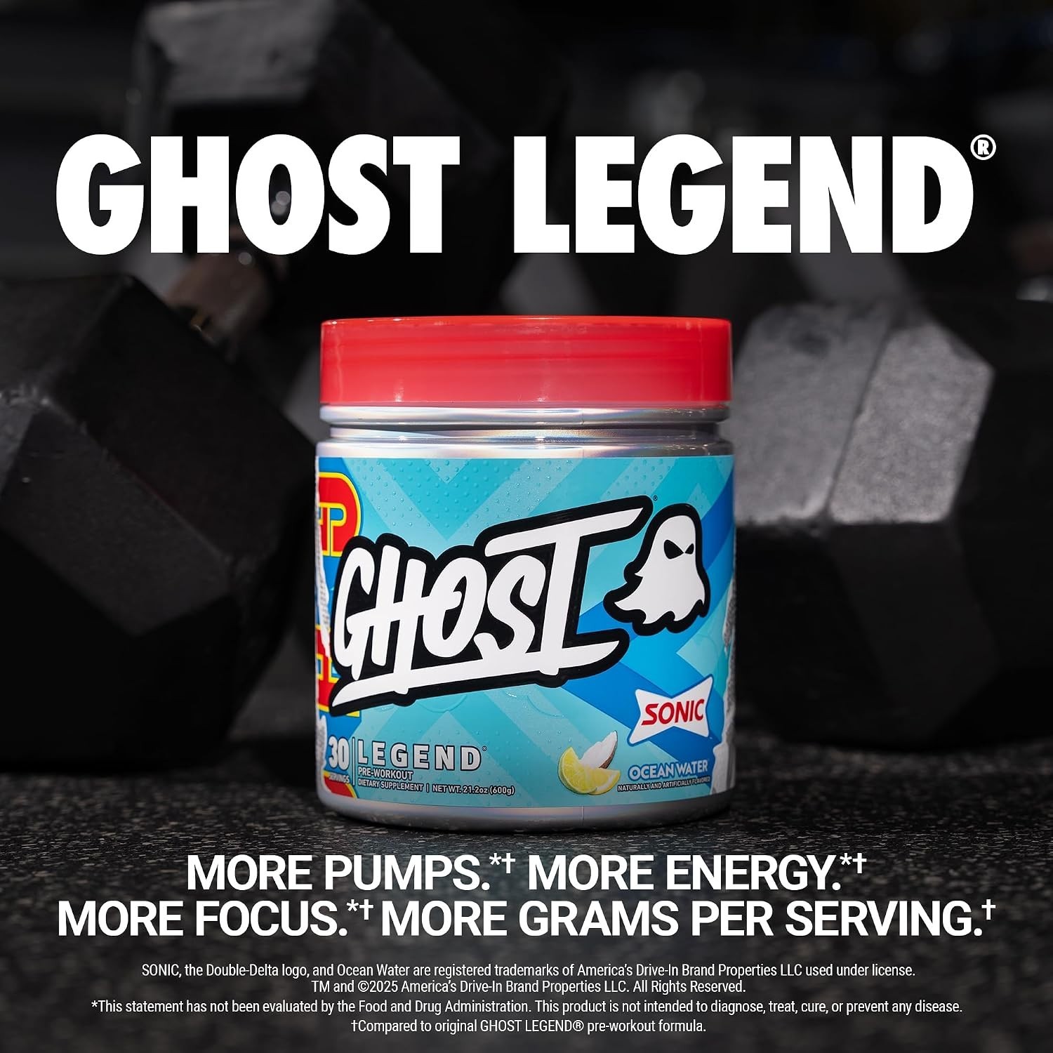 Legend Pre-Workout Powder, Sonic Ocean Water, 30 Servings | Pre-Workout with …