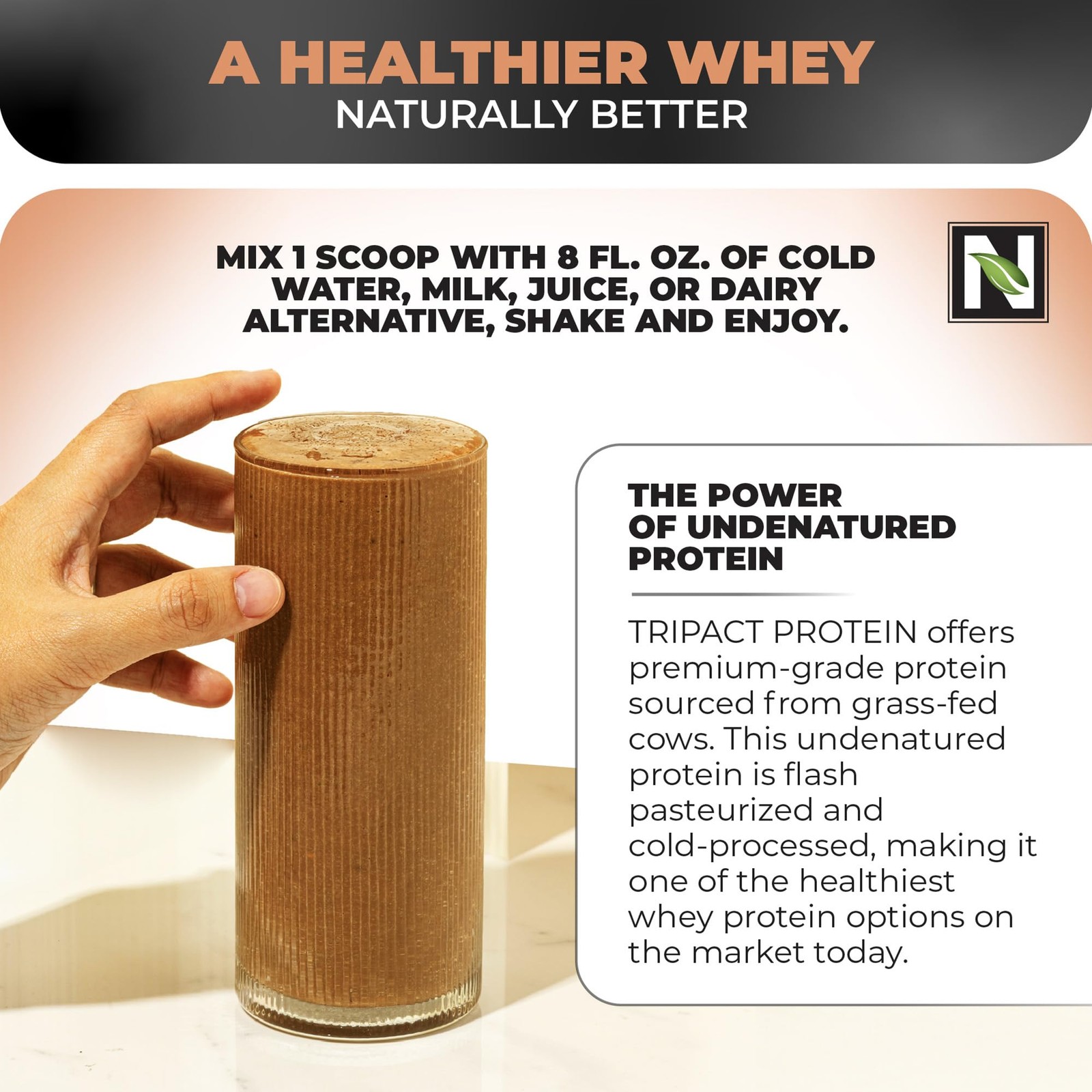 Nutrology TRIPACT Protein Powder 7in1 Meal Replacement Shake with Grass Fed …