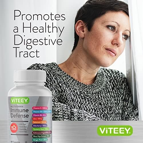 Viteey 11 in 1 Immune Support Supplement – Immune Defense | with Vitamin D3, B6,