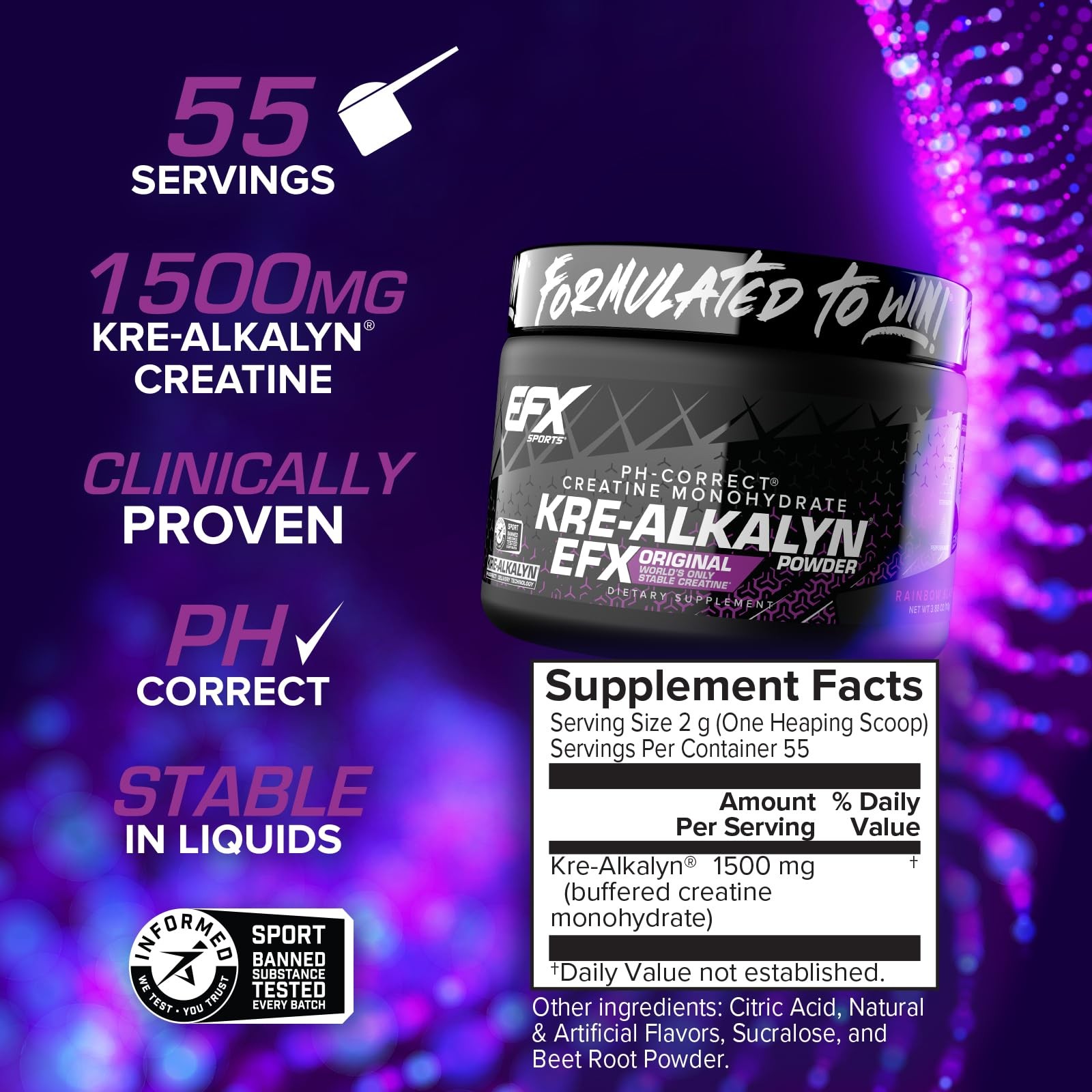 Kre-Alkalyn EFX Powder | pH Correct Creatine Monohydrate Powder Supplement | …