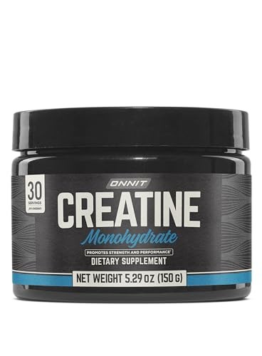 ONNIT Creatine Monohydrate Powder, IGEN(TM) Non-GMO Tested 5g 30 Count