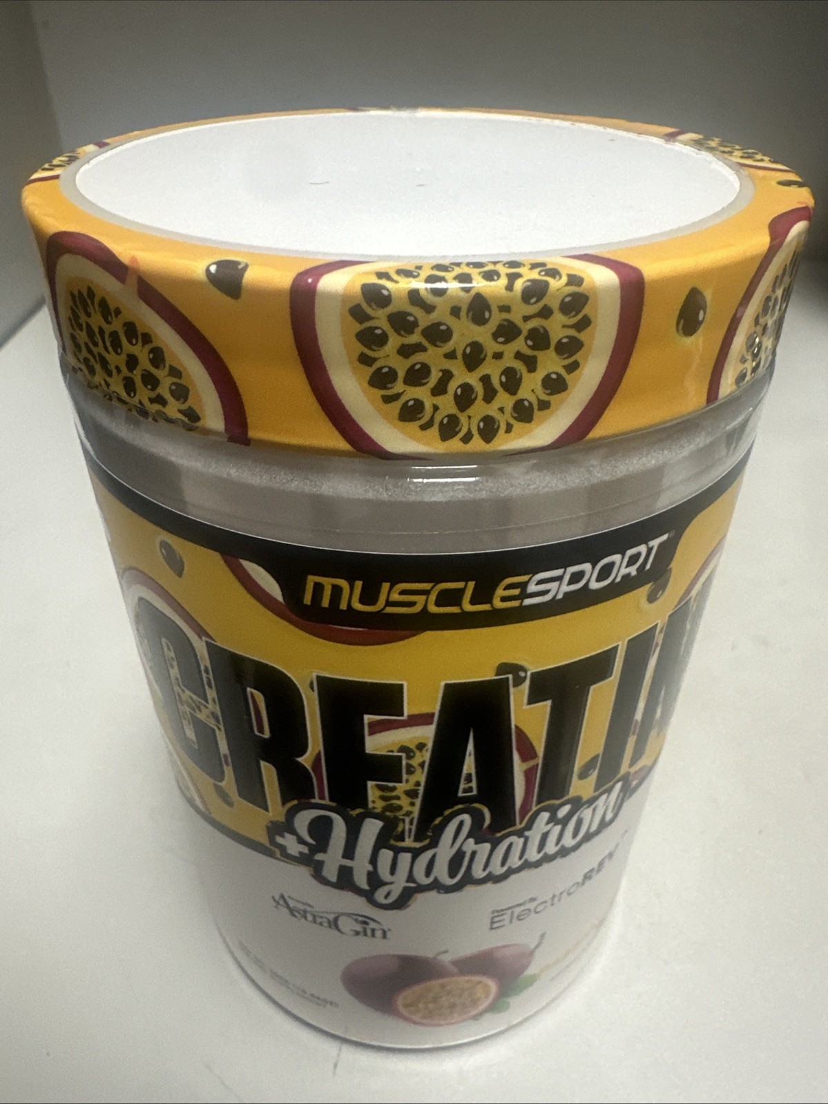 Musclesport Creatine + Hydration, Passion Fruit Punch, 10.58 oz Exp 09/2026