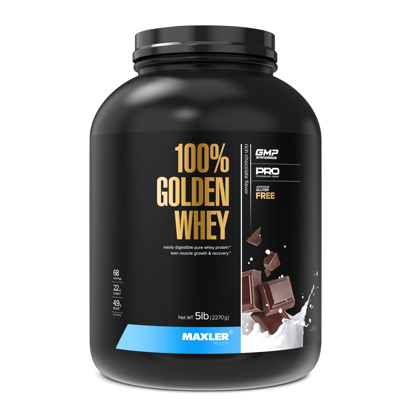100% Golden Whey – 22g of Protein per Serving – High Protein, Low Fat, Low Ca…