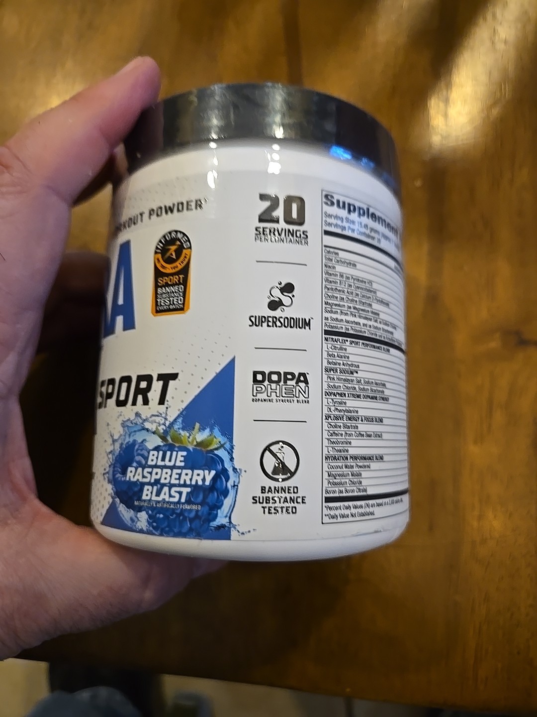 Nitraflex Sport Pre-Workout Powder 20 Servings – Blue Raspberry Exp 07/2027