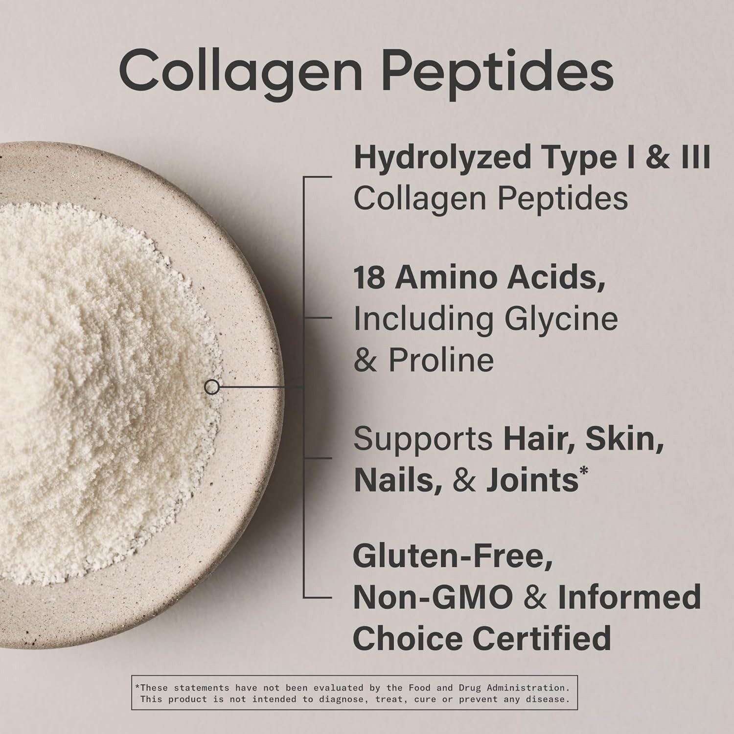 Sports Research Collagen Peptides – Hydrolyzed Type 1 & 3 Collagen Powder Protei