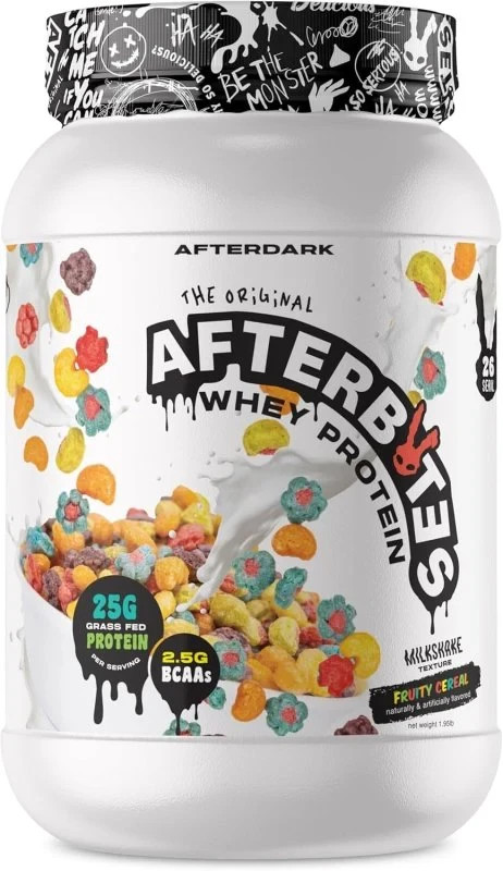 AFTERDARK Afterbites Whey Protein Powder, 25g Protein FRUITY CEREAL