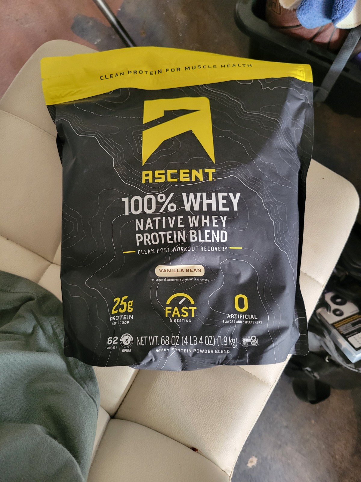 Ascent Chocolate Whey Protein Powder 4.25lb 100% Whey Protein Powder