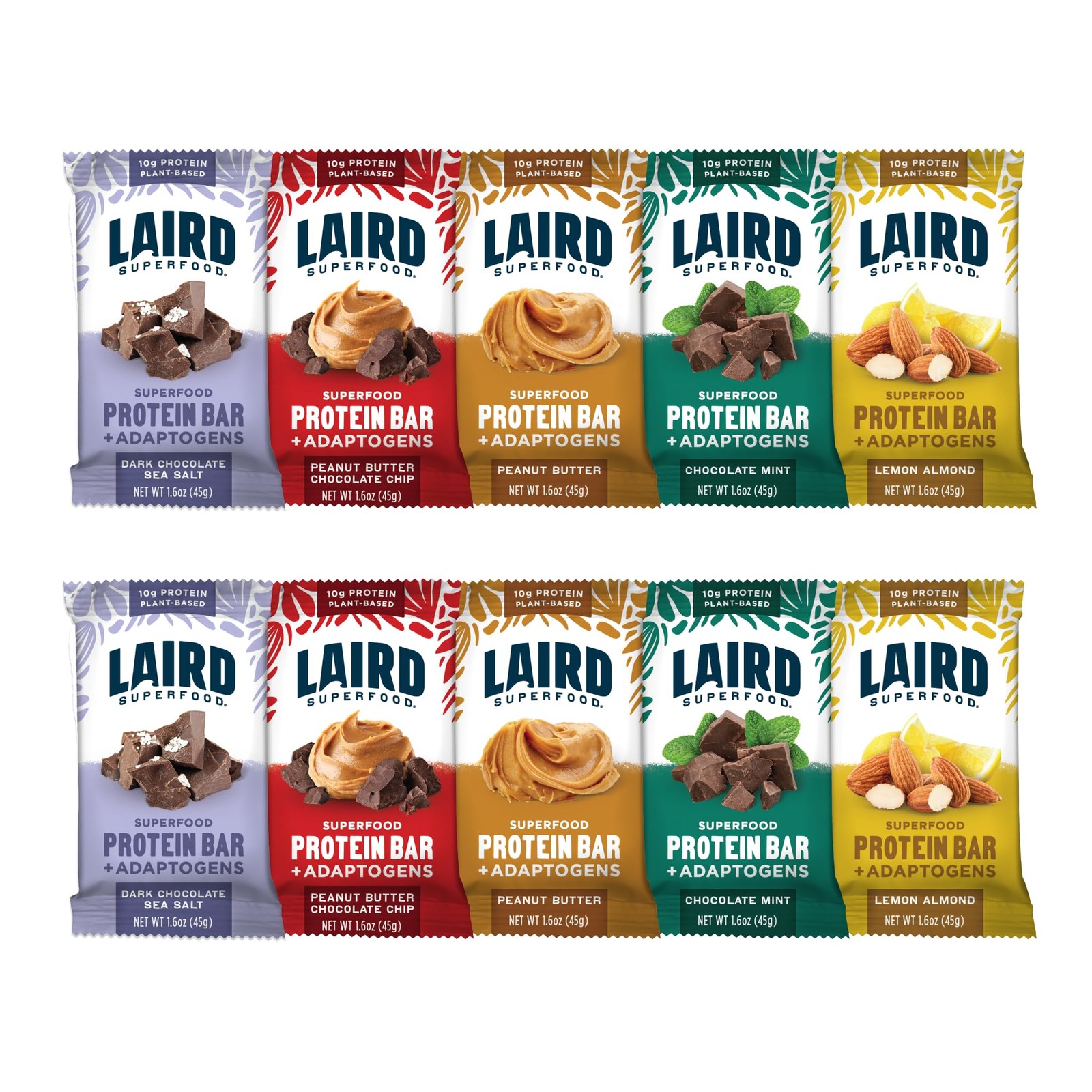 Laird Superfood Functional 1 Count (Pack of 10), 5 Flavor Variety Pack
