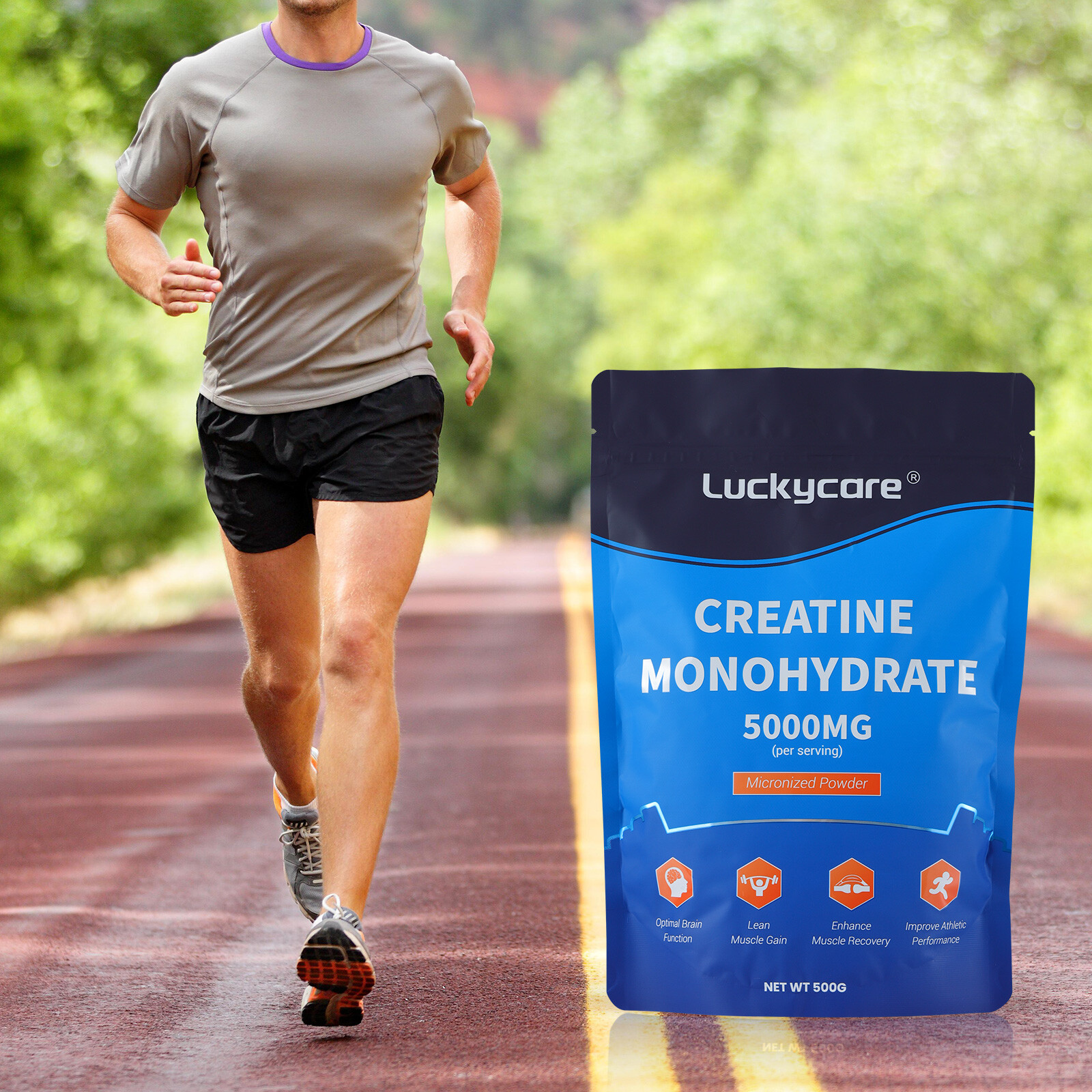 500g Micronized Creatine Monohydrate Powder Unflavored Vegan Friendly 100Serving