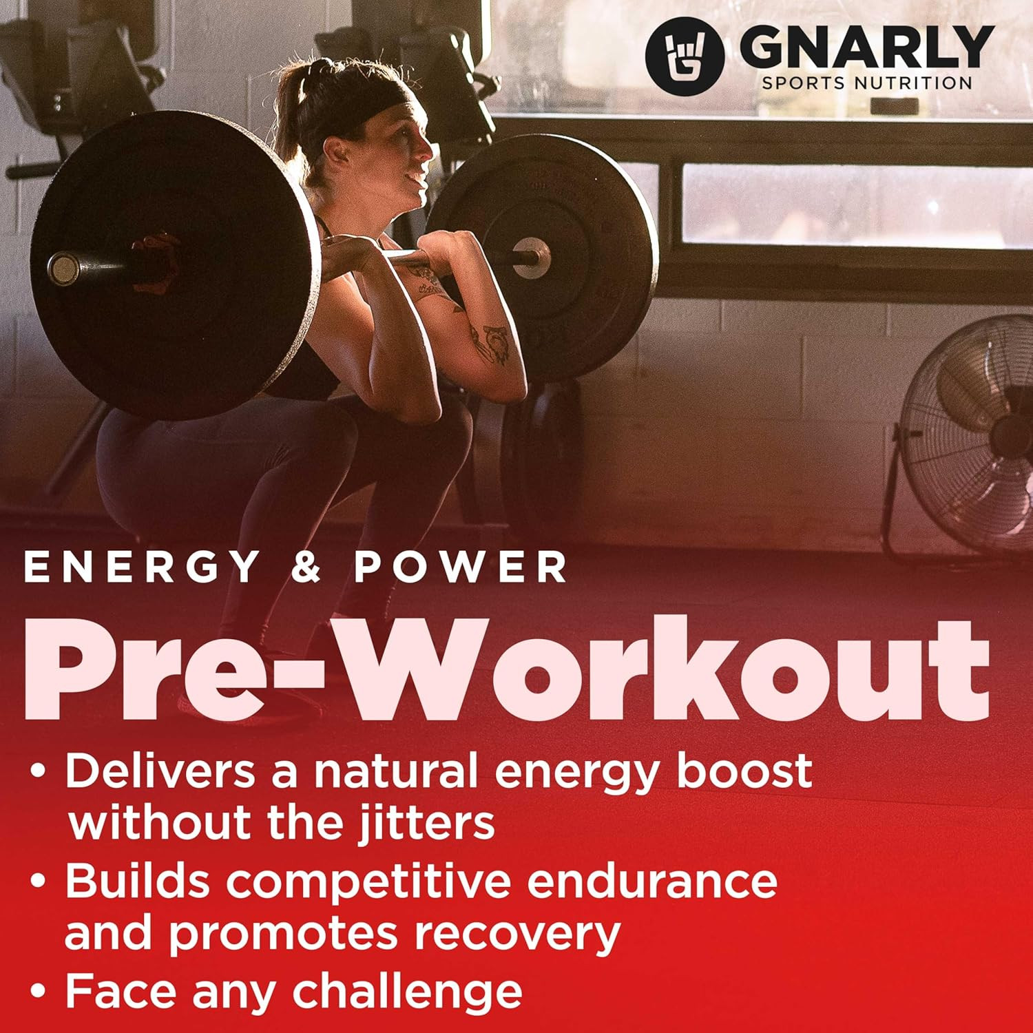 Natural Pre-Workout Powder, Strawberry Lemonade – NSF Sport Certified, Endurance