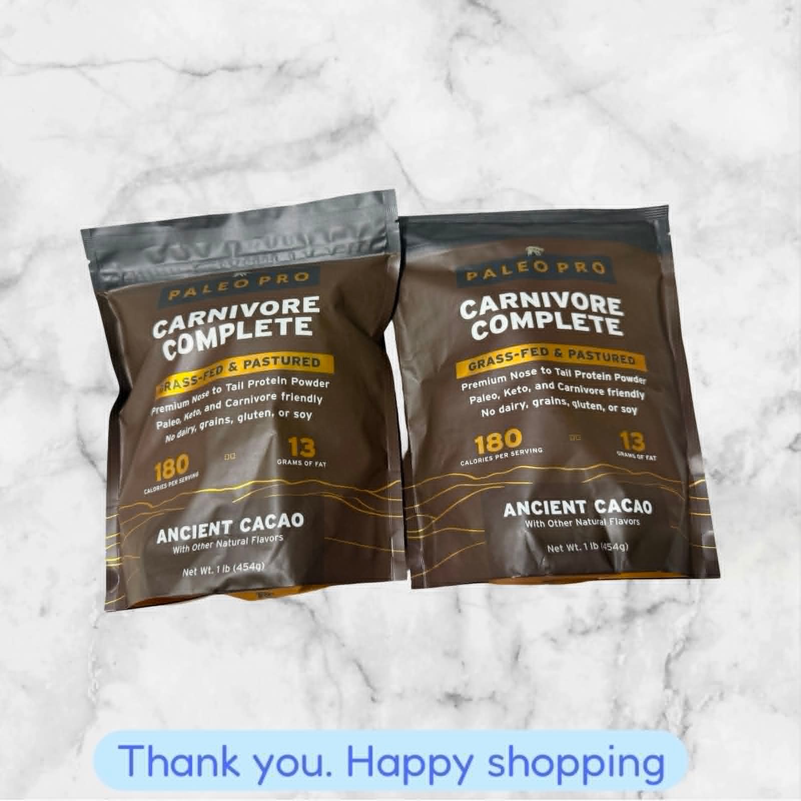 FOR 2 PaleoPro Carnivore Complete 1lb Ancient Cacao Each NEW SHIPPING