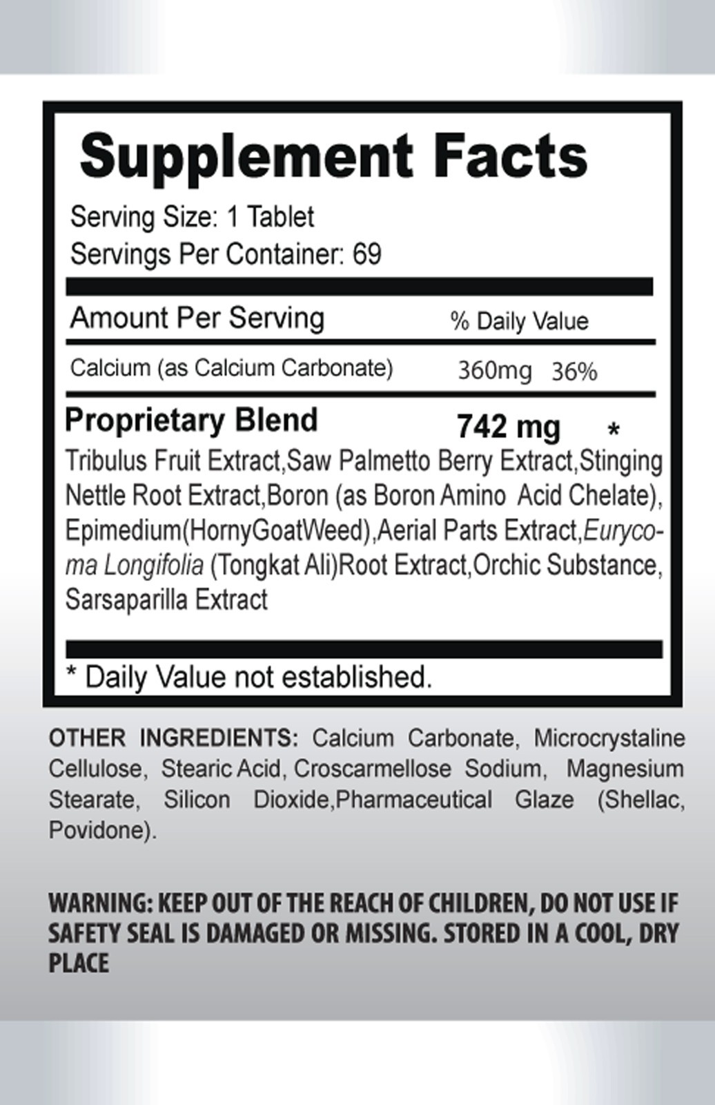 Testosterone Booster 742 – Potency Men + UNLEASH YOUR WOLF – Male Stamina (1+2)