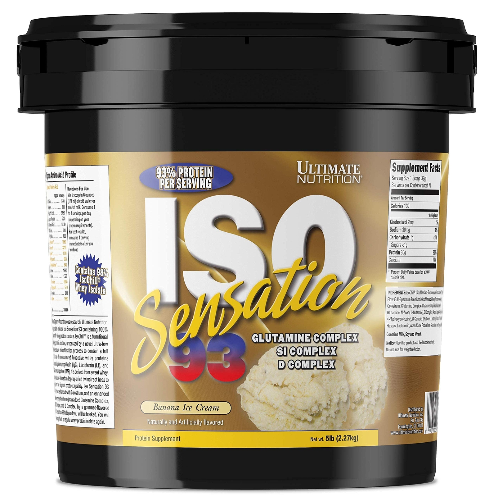 Iso Sensation 93 Whey Protein Isolate Powder – 30 gm of Protein
