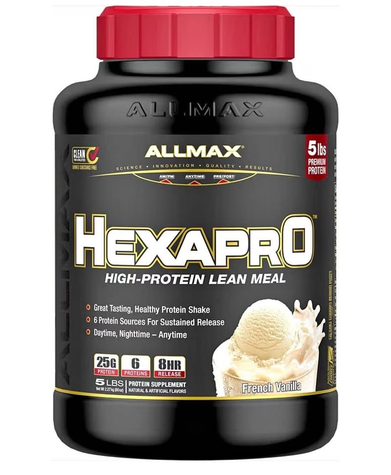 ALLMAX HexaprO 5 Lb Container. French Vanilla
