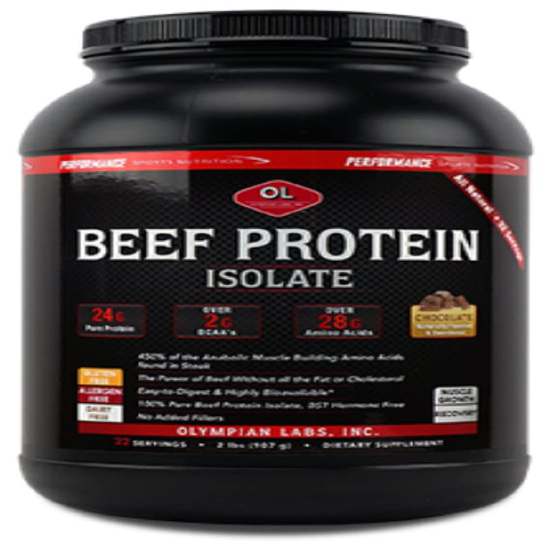 Olympian Labs Beef Protein Isolate Powder 24G Protein Bst 2 Grams Bcaas Muscle