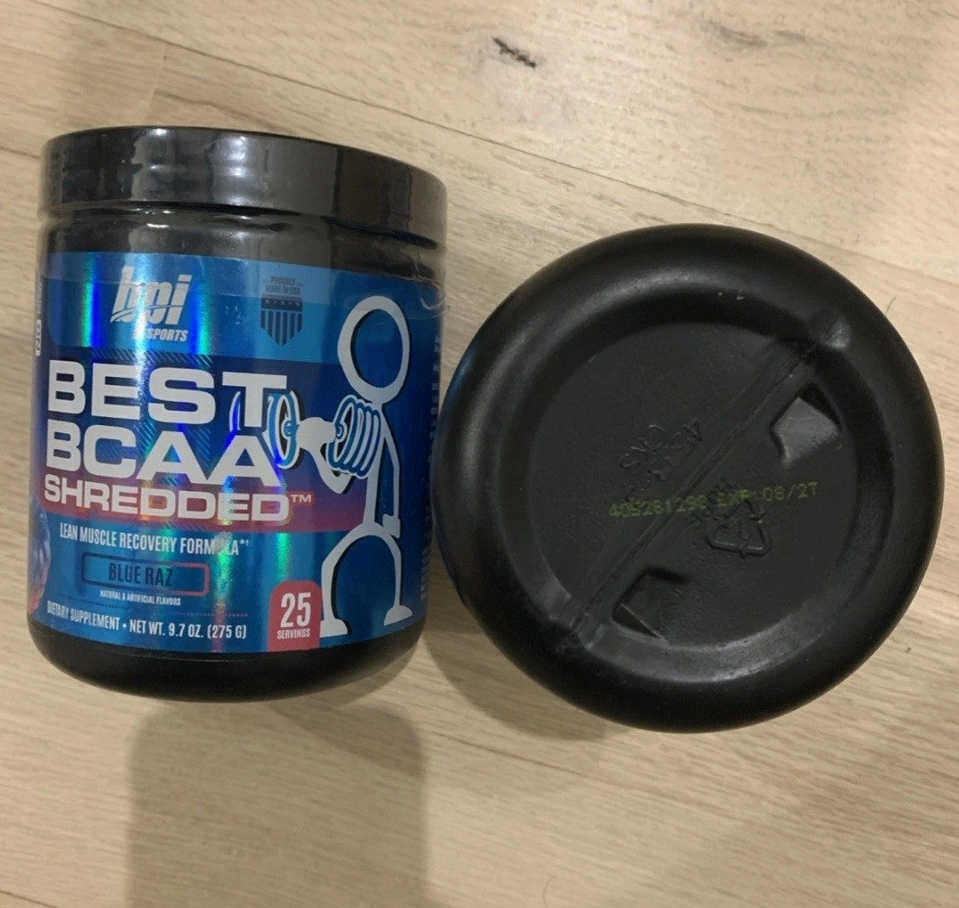 2x BPI Sports Best BCAA Shredded Blue Raz Muscle Recovery 9.7oz 25 Servings 8/27