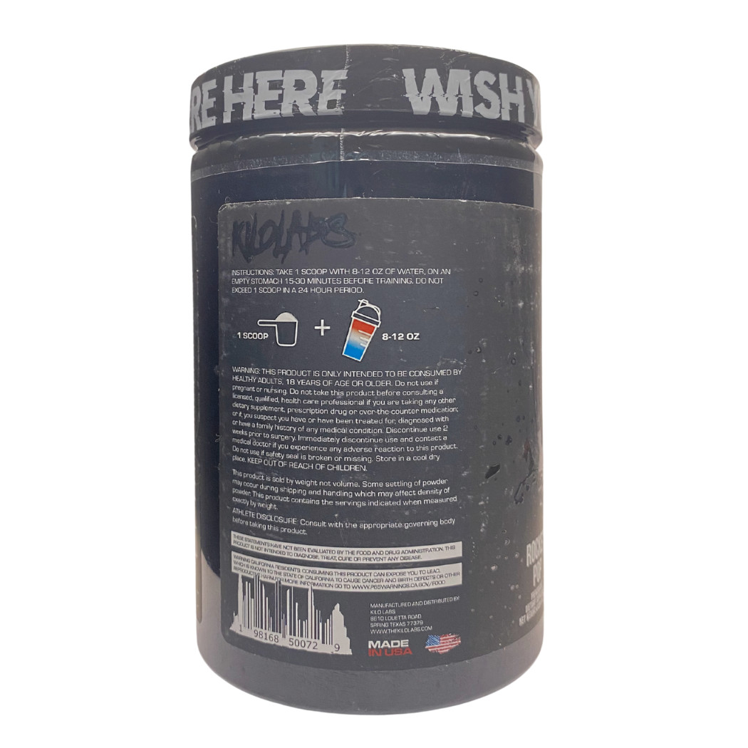 Kilo Labs NEW Hybrid Euphoric Pre Workout Key Pump Supreme Rocket Pop 20 Servs