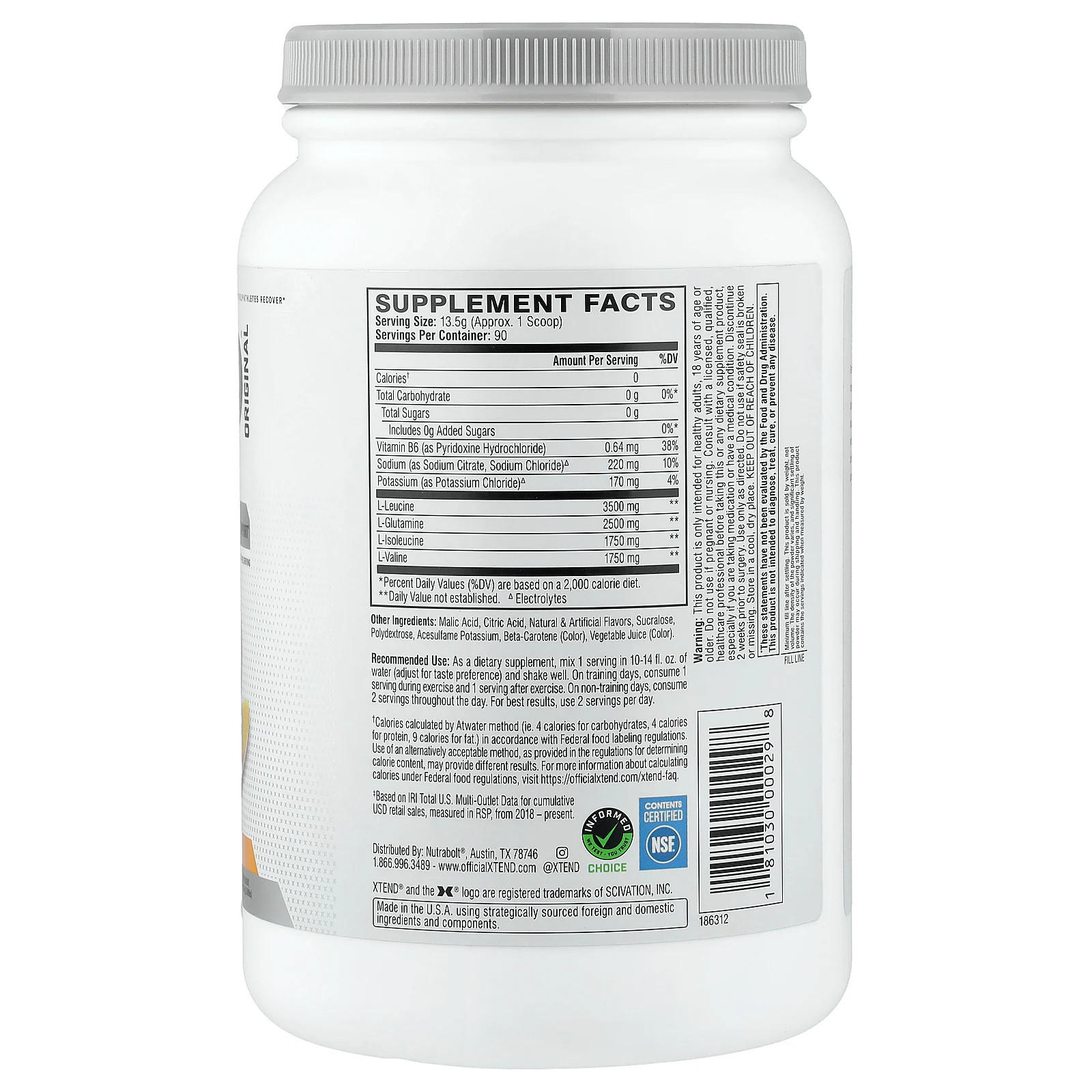 The Original 7G BCAA, Mango Madness, 2.78 lb (1.22 kg)
