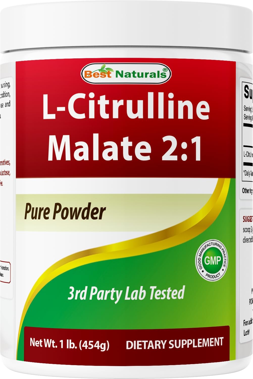 Best Naturals L-Citrulline Malate 2:1 Powder 1 Lb 1 Pound (Pack of 1)