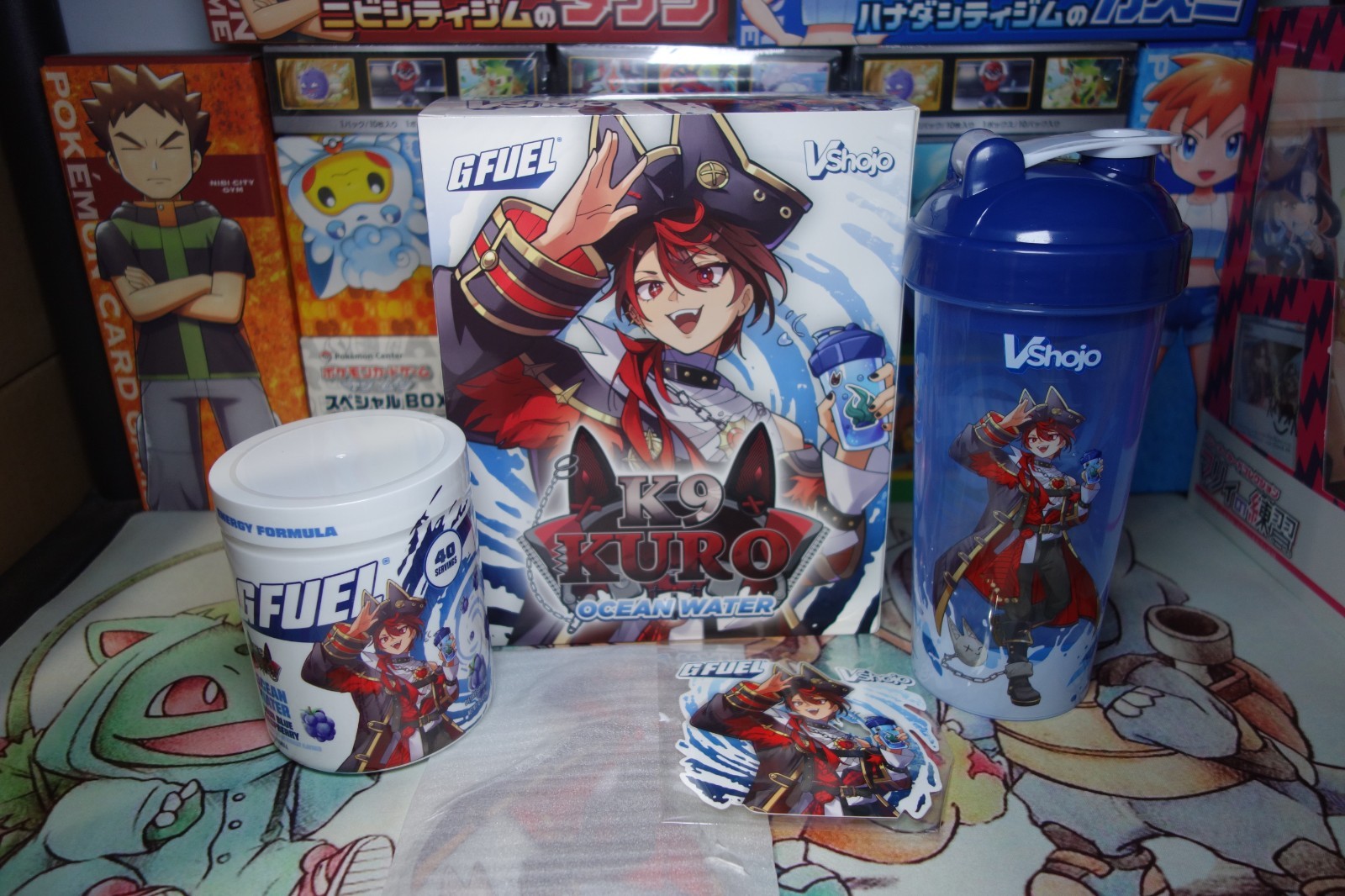 K9 Kuro Ocean Water G Fuel Collectors Box – Brand New Sold Out VShojo V Shojo