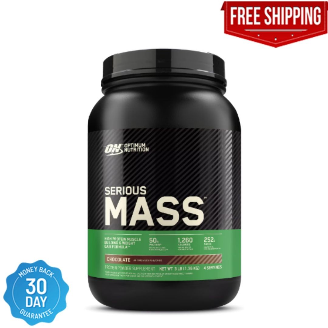 Optimum Nutrition Serious Mass, Chocolate, Weight Gainer Protein Powder
