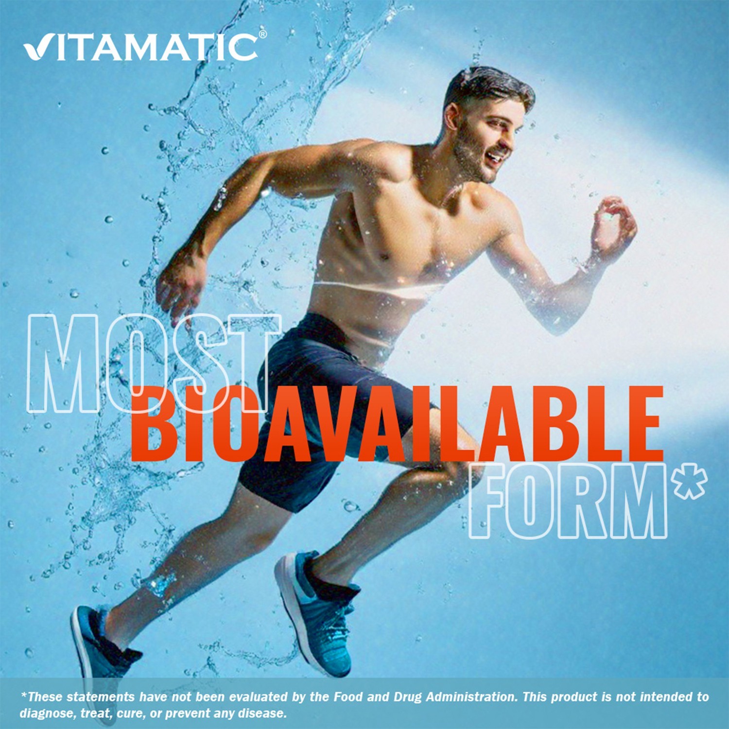 Vitamatic BCAA Powder – 2:1:1 Instantized Branched Chain Amino Acid – 500 Gram