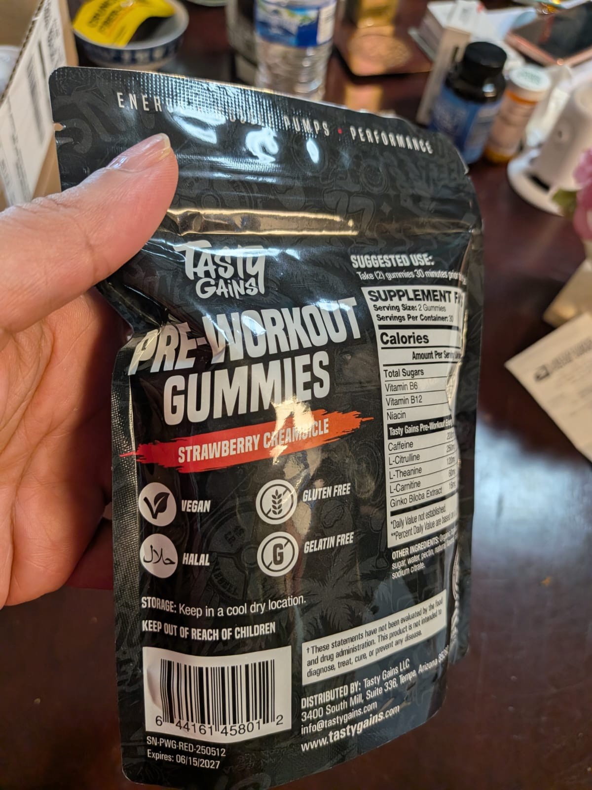 TASTY GAINS Creatine Gummies 90g of Creatine Monohydrate – Strawberry Creamsicle