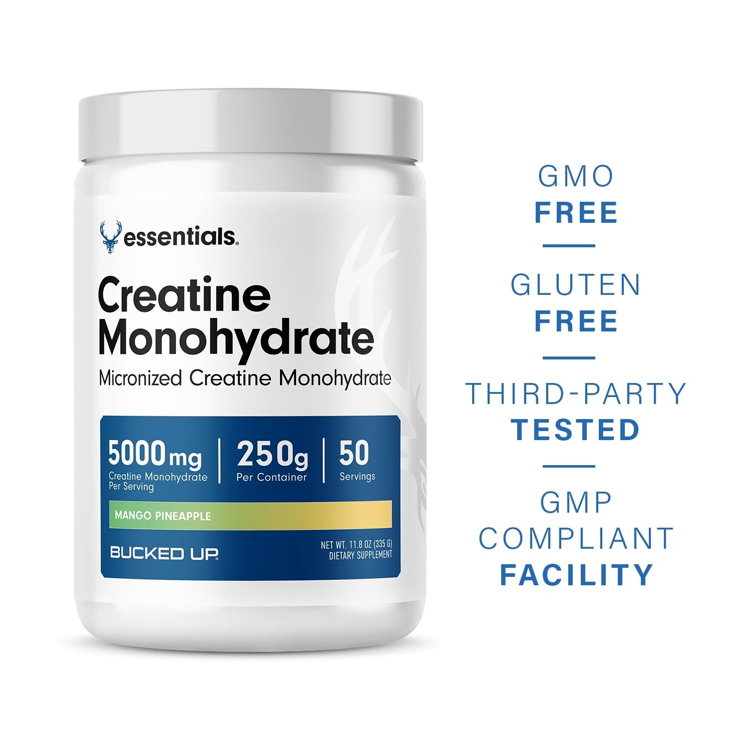 Mango Pineapple Creatine Monohydrate Powder – Easy Mix, Vegetarian, 5G/Serving,