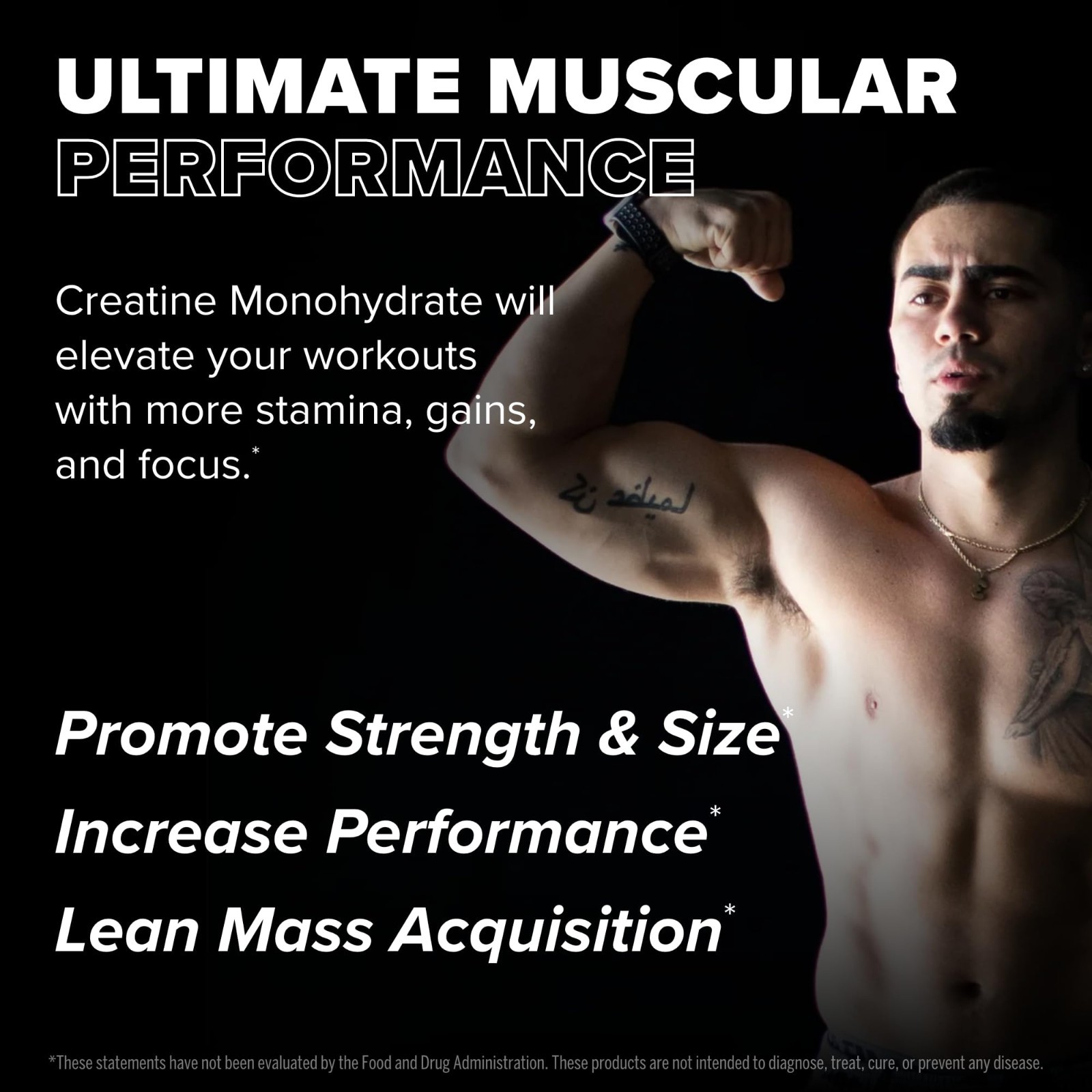 Pure Micronized Creatine Monohydrate – Unflavored 10.6 oz – Boost Strength & Per