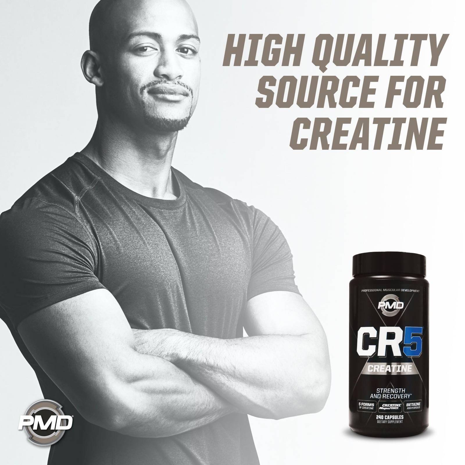 PMD Sports CR5 Professional Creatine Complex – Improved Recovery, Reduce