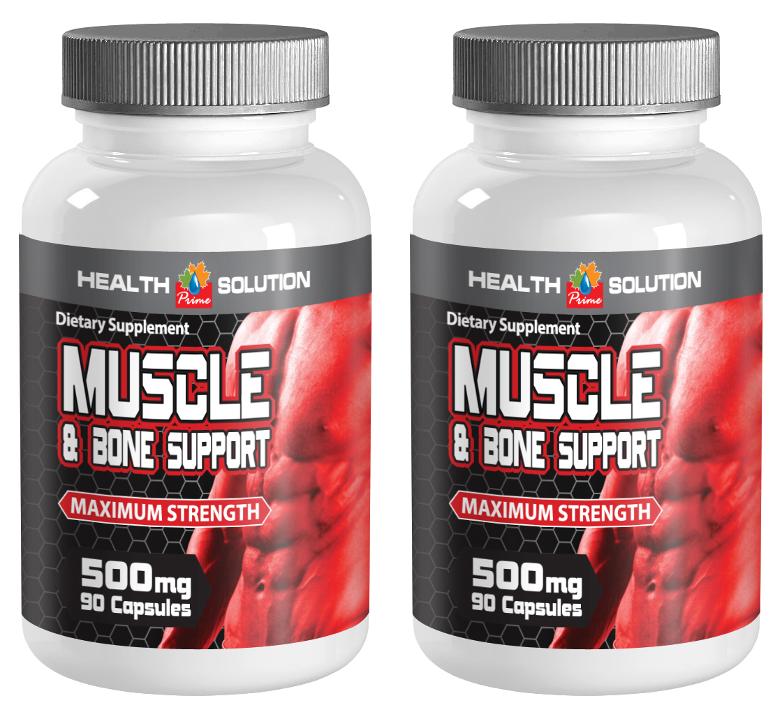 Muscle and Joint Healing and Recovery 500mg (2 Bottles, 180 Capsules)