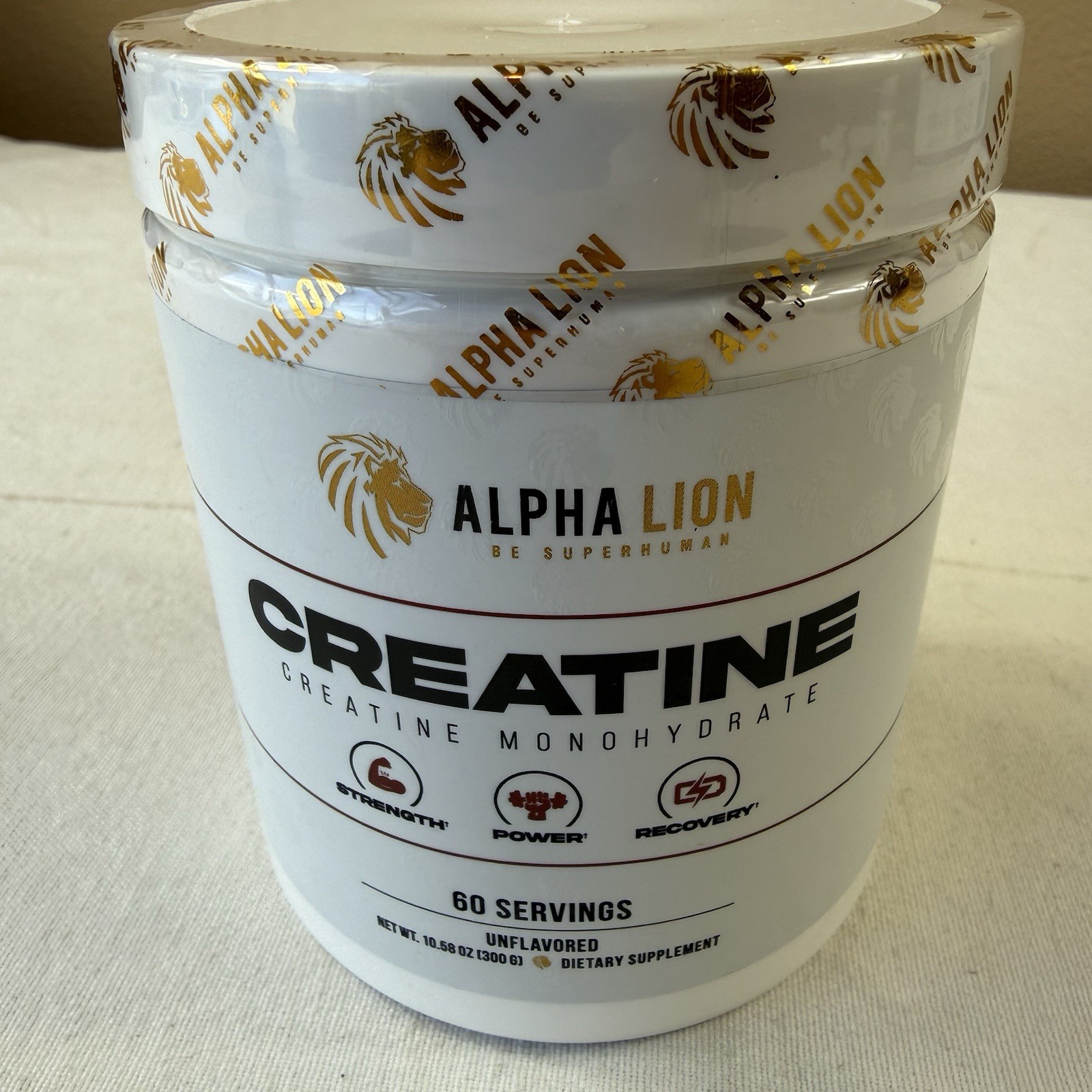 Alpha Lion Creatine Monohydrate Powder 60 Servings Unflavored 5000mg power