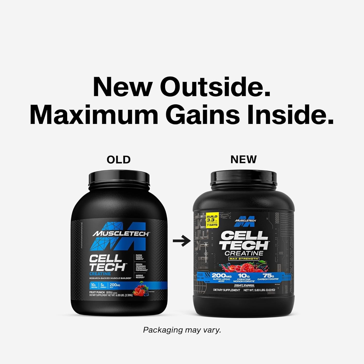 Ultra-Pure Creatine Monohydrate Powder for Muscle Growth – 6 lbs Fruit Punch