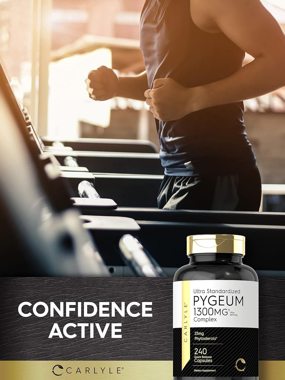 Carlyle Pygeum Supplement 1300mg | 240 Capsules | Non-GMO, Gluten Free | Bark