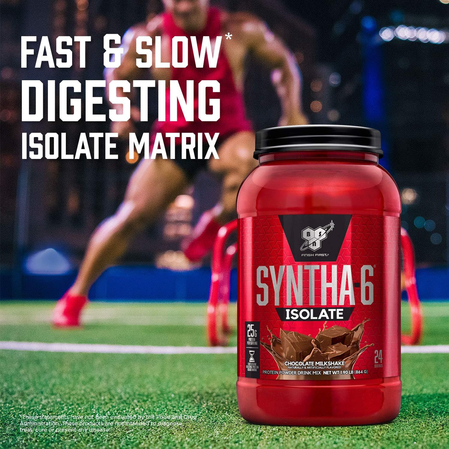 SYNTHA-6 Isolate, Chocolate Post Workout Protein Powder for Muscle Gain, Whey Pr