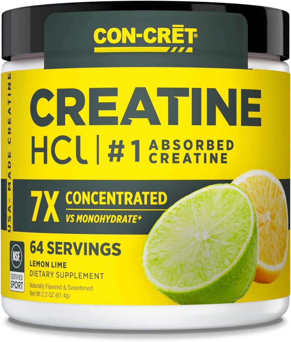 CON-CRET Creatine HCl Powder | Muscle Cognitive Cellular Energy Support | No …