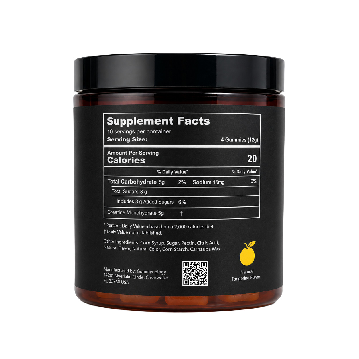 2 Pack Creatine gummies, 5g creatine, 40 gummies per bottle, vegan, gluten-free