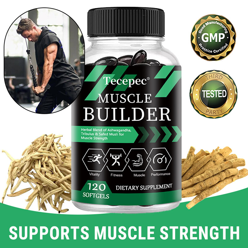 Muscle Builder, Testosterone Booster & Muscle Gain, Energy Capsules