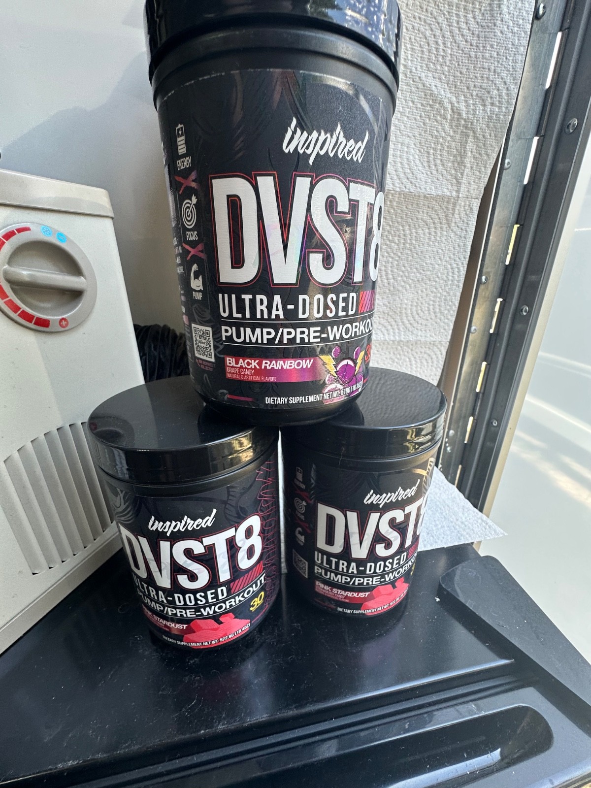 Preworkout Inspired dvst8 x 2 tubs mixed flavor